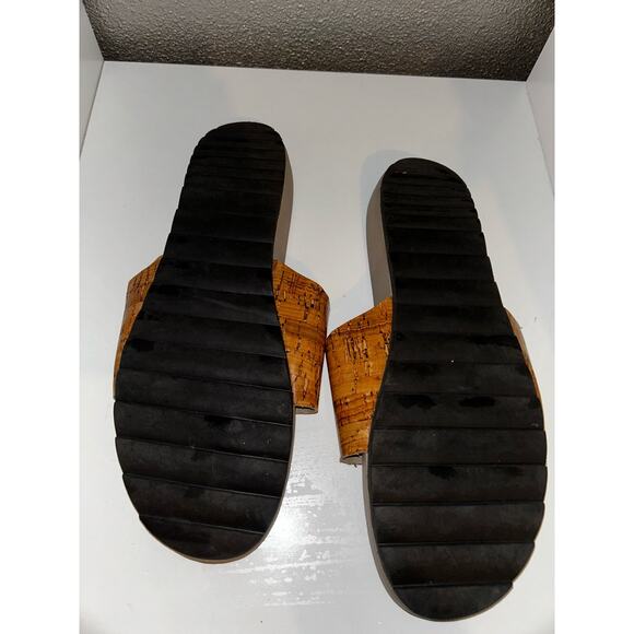 Donald J Pliner Twigi Scandi GoblinCore Fairycore Hippie Cork Thong Sandals Slid - Picture 5 of 6